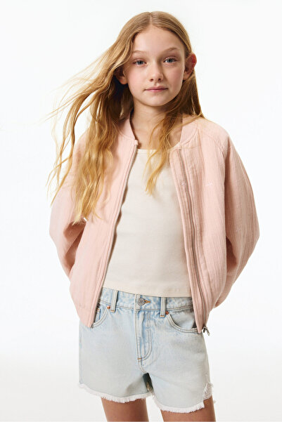 H&M Kot Şort Relaxed Fit