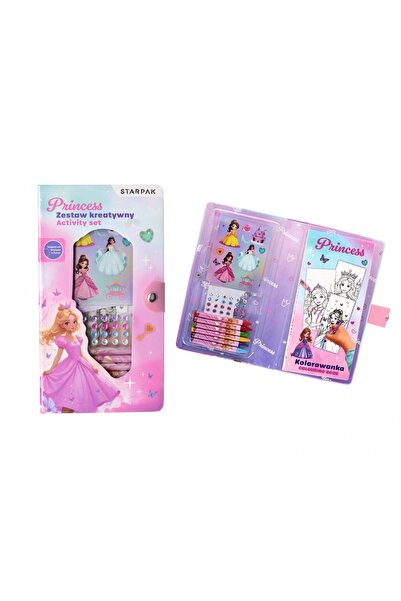Starpak Set de activitati, Carte de colorat cu creioane si accesorii, Starpak...