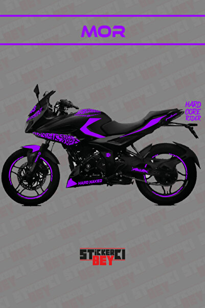 STİCKERCI BEY BAJAJ PULSAR F250 FULL BODY MOTOR ARMA STİCKER KAPLAMA SETİ (FO...
