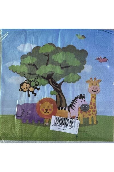 Doğumgünü Marketim Χαρτοπετσέτα γενεθλίων με θέμα το Σαφάρι