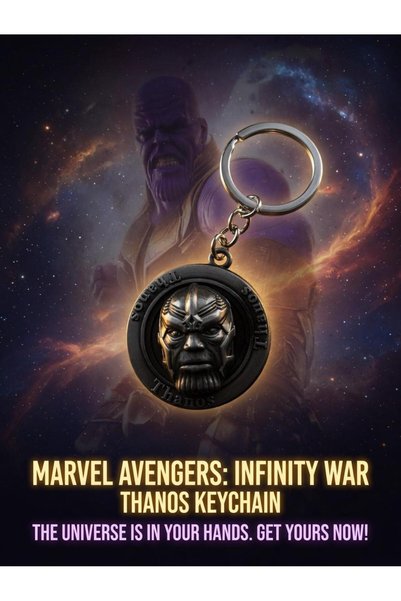 Natavanbutık 🟣 💀   Thanos Power Keychain – Infinite Power with You! ♾️ 🔥