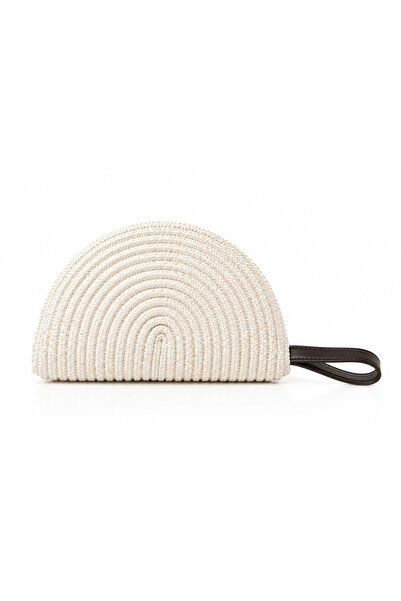 İlu Bags Solea Straw Wicker Clutch Bag