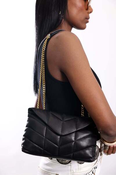 5in1Canpolat Black Firenze Leather Bag 7993