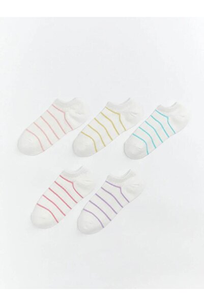 LC Waikiki Ριγέ κοριτσίστικες κάλτσες-μποτάκια 5 τεμαχίων (S6)