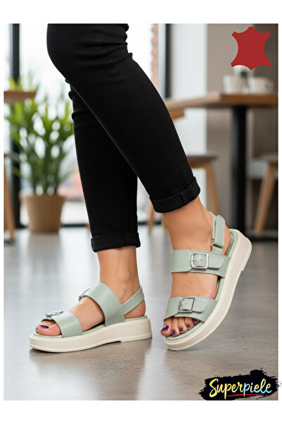 ANGEL BLUE Women's Sandals made of Genuine Leather, designed for comfort
