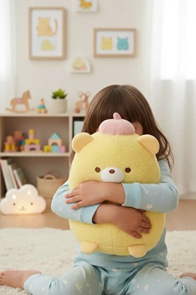 Miniso Lisanslı Tavuk Peluş Oyuncak 27 Cm – Yastık Formlu Yumuşacık Sevimli T...