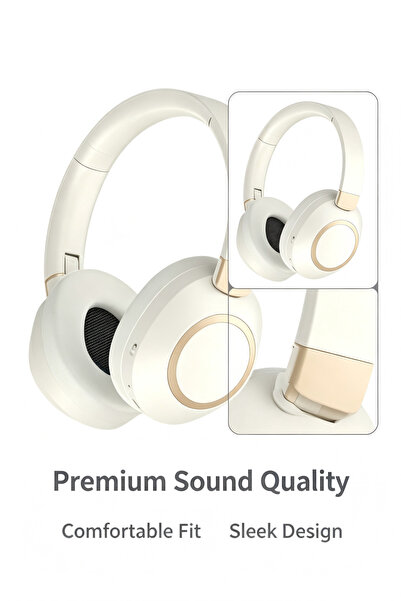 POLLASTRINI Premium Wireless Over-Ear Headphones, Active Noise Cancelling, Hi...