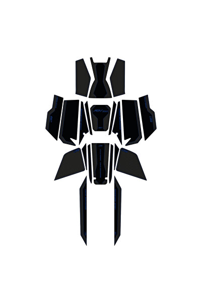 GP KOMPOZİT Honda ADV 350 2023-2026 Uyumlu Full Pad Seti Karbon-Mavi