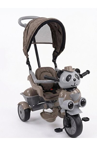 Tıfıl Toys Babyhope Little Panda Lüx 3 Tekerlekli İtmeli Vizon