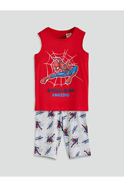 LC Waikiki Set de pijamale scurte pentru băieți Spider-Man cu imprimeu