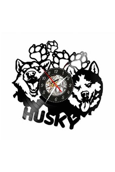 OEM Decorative Wall Clock 'Siberian Husky'