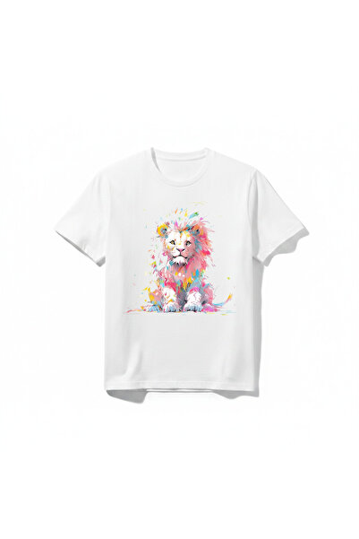 URBANTRENDSTORE Lion Printed Girls' and Boys' Simple Basic Daily Comfortable ...