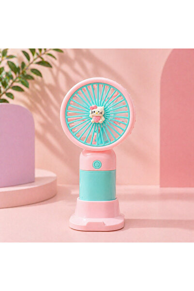 hediyeconcepti Sanrio Karakterli Şarjlı Fan Vantilatör Hello Kitty Kuromi USB...