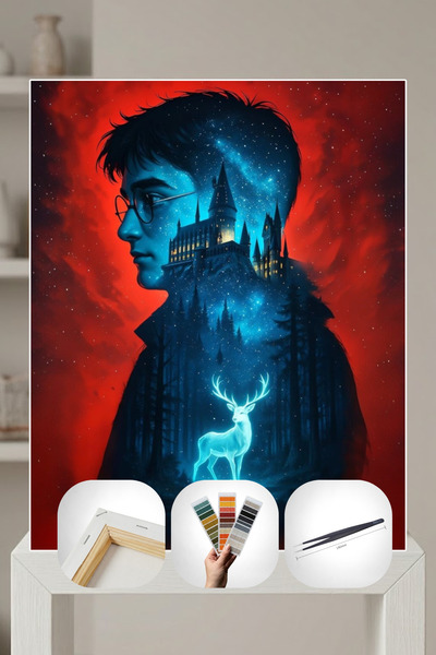 PixMo Sticker Mozaik Tablo Seti Tuvale Gerili 40x50cm Harry Potter Kendin Yap...