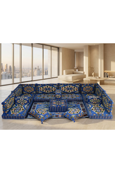 FEYZA DECOR HOME Şark Köşesi Takımı Yörük Desenli