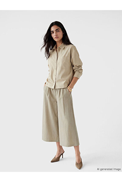LC Waikiki Peak New Season Women's Pleated Trousers with Elastic Waist