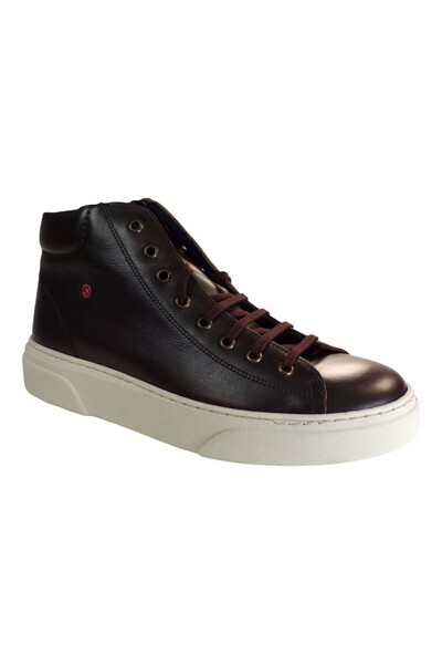 Robinson Ανδρικά Παπούτσια Μποτάκια SNEAKERS 69912 Καφέ Δέρμα