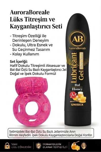 AuroraBoreale Bal Aromalı Premium Lubricant Kayganlaştırcı Jel Titreşimli Hal...