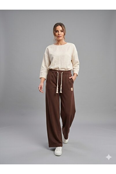 centilmen Ysati̇s Relaxed Fit Trousers with Rope Belt Detail 2000121