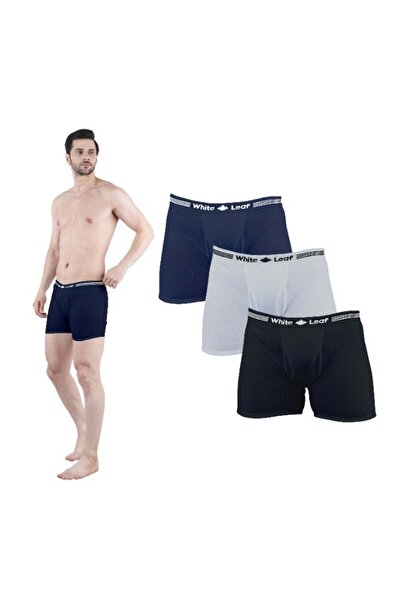 White Leaf Men's Trunk (Pack of 3) – 100% Combed Cotton Comfortable Innerwear