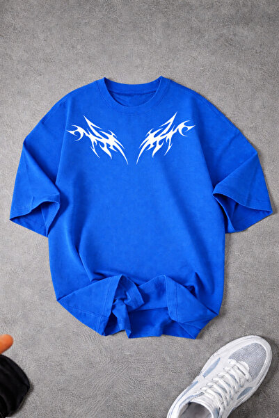 Revasser Tricou unisex pentru femei/bărbați, cu imprimeu special TRAP, din bu...