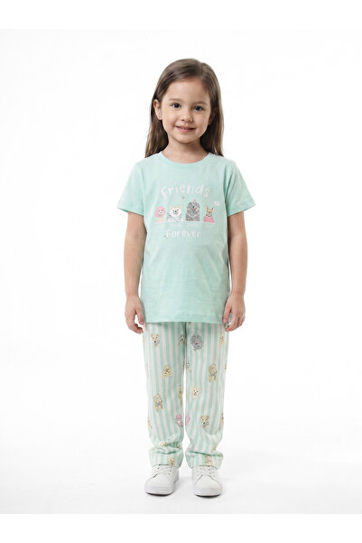 XO Kids Devojčički letnji pidžama set 2-7 godina 3810