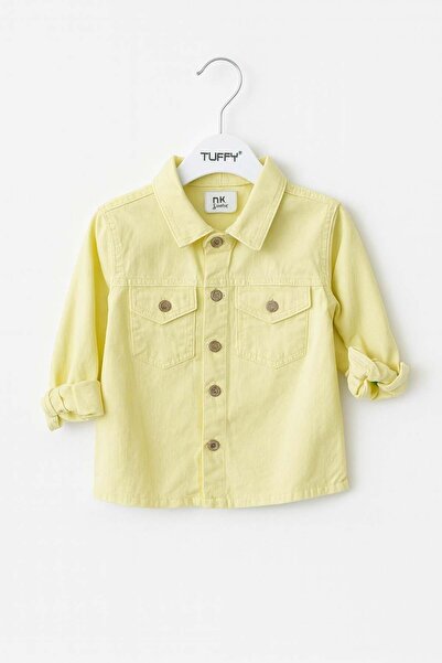 nk kids Nk Baby Boy Long Sleeve Buttoned Pocket Detailed Soft and Light Fabri...