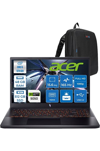 ACER Nitro V 15 ANV15 Intel®core™ I5 13420H 48GB 512GB SSD RTX5050/8GB 75W 15...