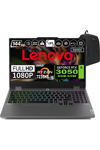 LENOVO Loq 15ARP9 Amd Ryzen 5 7235HS Ddr5 32GB 2tb SSD RTX3050-6GB 300NITS 15...