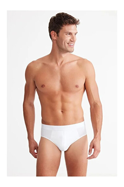 Kom Cesar modal erkek 2 li slip beyaz