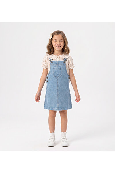 Aymini kids ΚΟΡΙΤΣΙΣΤΙΚΟ ΜΟΝΤΕΡΝΟ ΤΖΙΝ ΠΟΥΚΑΜΙΣΟ ΜΕ ΣΤΑΜΠΑ ΛΟΥΛΟΥΔΙΩΝ