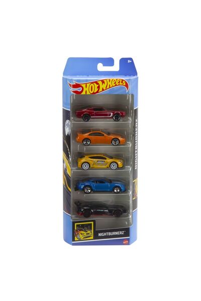 mattel SET DE 5 MAȘINI HOT WHEELS NIGHTBURNERZ