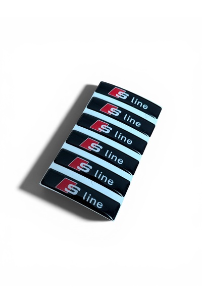 İKTUNING AUDİ S LİNE LOGOLU 6 ADET DAMLA STICKER (6 CM UZUNLUK 1 CM YÜKSEKLİK)
