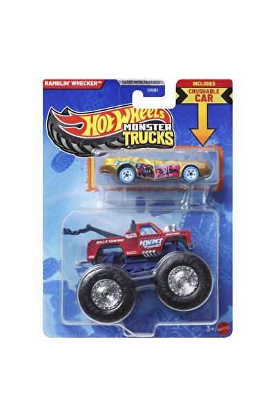 mattel HOT WHEELS MONSTER TRUCK ȘI RAMBLIN WRECKER MAȘINĂ METALICĂ