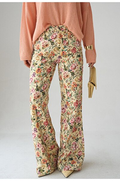 qstyle DESENLİ PANTOLON