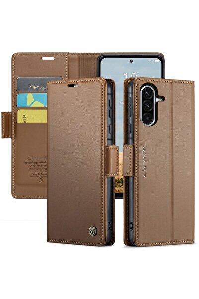 Caseme 023 Luminus Θήκη Πορτοφόλι Brown (Samsung Galaxy A56 5G)
