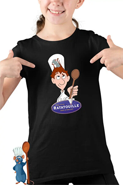 OEM Tricou Copii Fete Ratatouille Alfredo Soricel Remy Chef