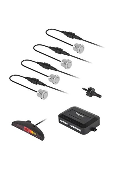 Peiying PARKING SYSTEM LED DISPLAY 4 SENSORS SILVER