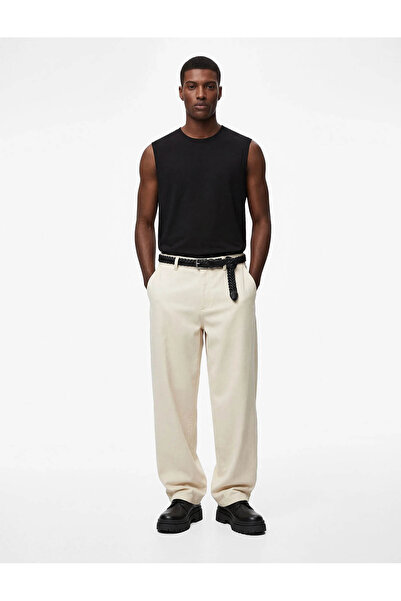 Koton Basic Black Men's Sleeveless T-Shirt 6Sam30002Mk