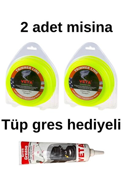 Veta 2 ADET 3.3 MM 6 KÖŞE MİSİNA TÜP GRES HEDİYELİ