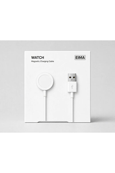 Çerçi Teknoloji Eima Akıllı Saat Şarj Kablosu Manyetik Type-C ve USB Girişli ...