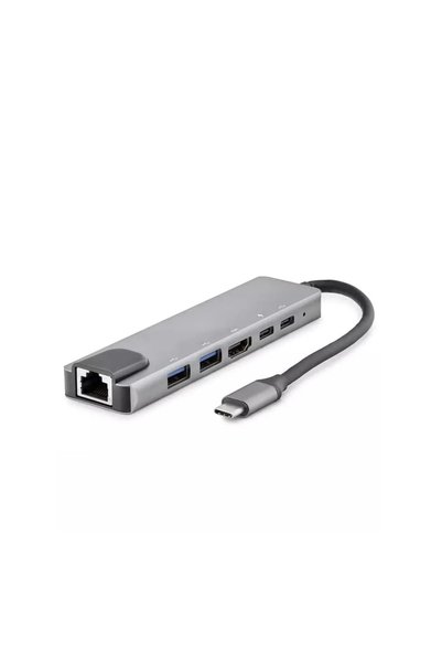 HADRON Hdx7791 Type-C to 3.0 6in1 USB + Hdtv 4K Converter