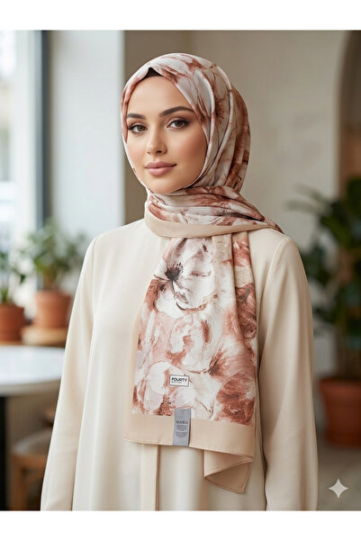 REMOMODA Italian Chiffon Shawl Floral Pattern, High Quality, Soft and Comfort...