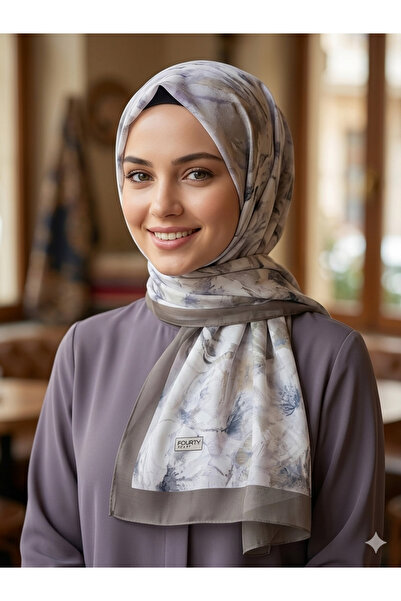 REMOMODA Italian Chiffon Shawl Floral Pattern, High Quality, Soft and Comfort...