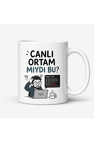 Çakaldere Yazılım “Canlı Ortam Mıydı Bu?” Yazılımcı Kupa Bardağı