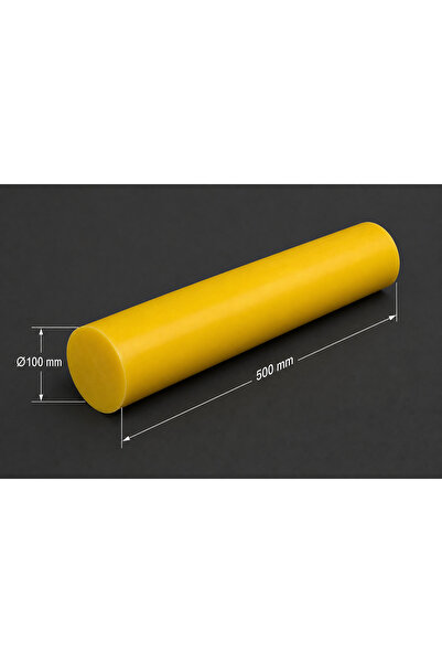 Ø100x500mm Kestamit Polyamid Sarı (Plastik)