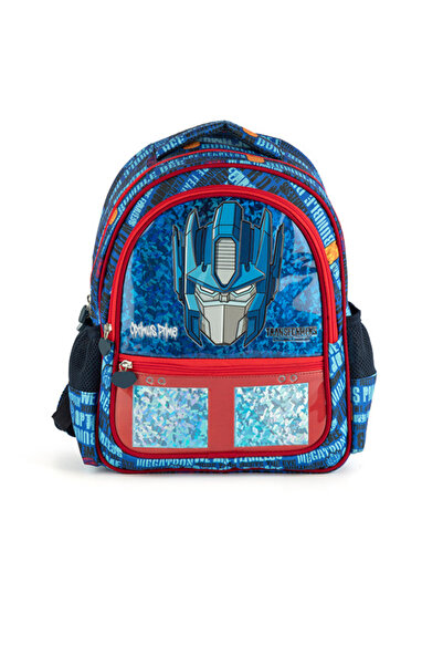 transformers Lisanslı Optimus Prime Okul Çantası - 3 Bölmeli PVC Panelli İlko...