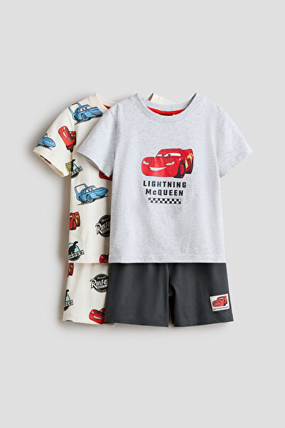 H&M 2'li Baskılı Pijama Takımı