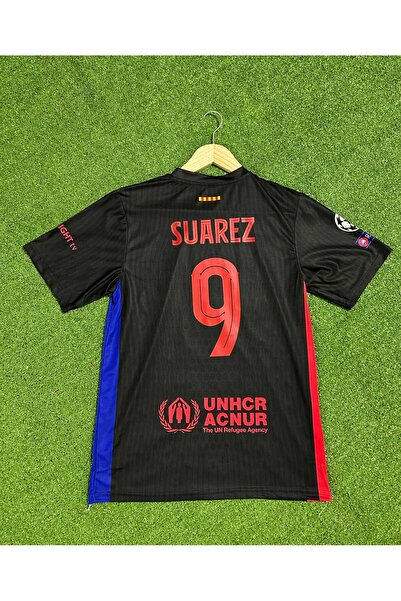 BYSPORTAKUS Barcelona Yeni Sezon Luis Suarez Yetişkin Forması (BLACK)