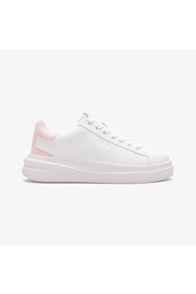 Guess Elbina Deri Kadın Pembe Sneaker